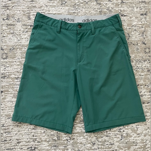 Adidas Ultimate 365 Prime Green Flat Front Golf Shorts Mens 30 Sports - Picture 2 of 9